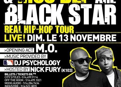Black Star en spectacle à Montréal, le 13 novembre 2011