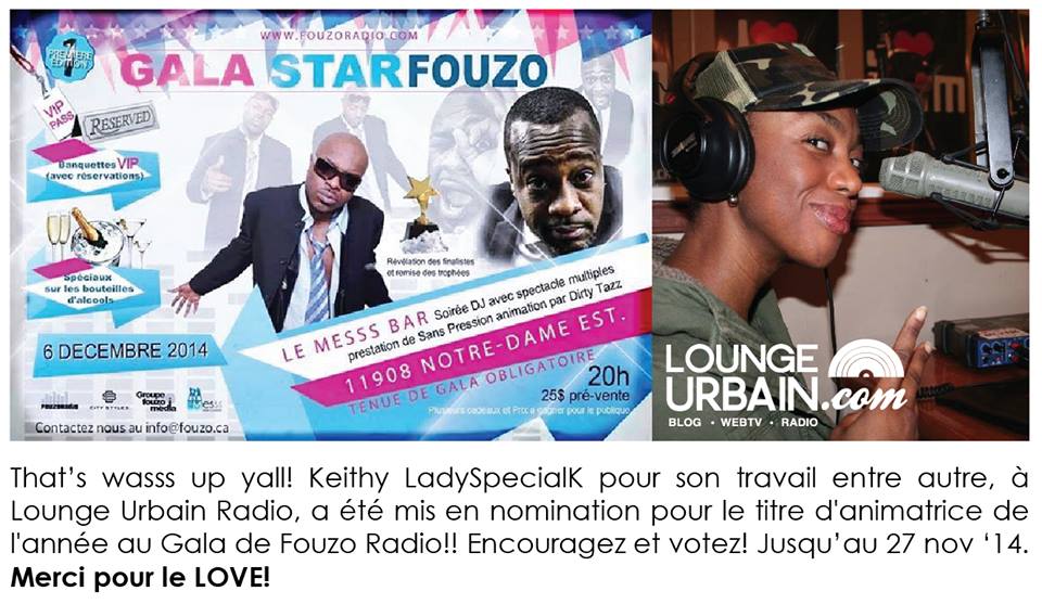 Keithy Antoine en nomination au Gala StarFouzo!