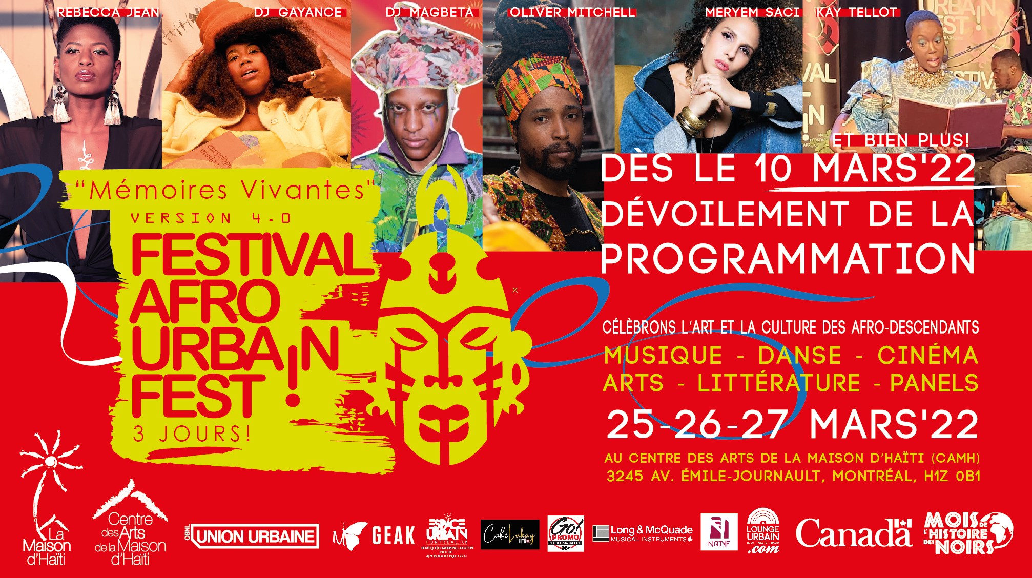 Dj Gayance, Meryem Saci, Magdala et Senaya au Festival Afro Urbain 2022